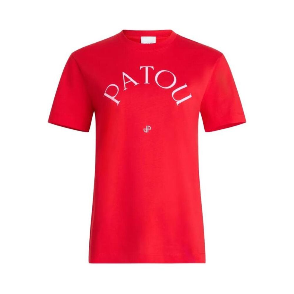 PATOU Logo Graphic T-Shirt Women RED T-Shirts & Tops